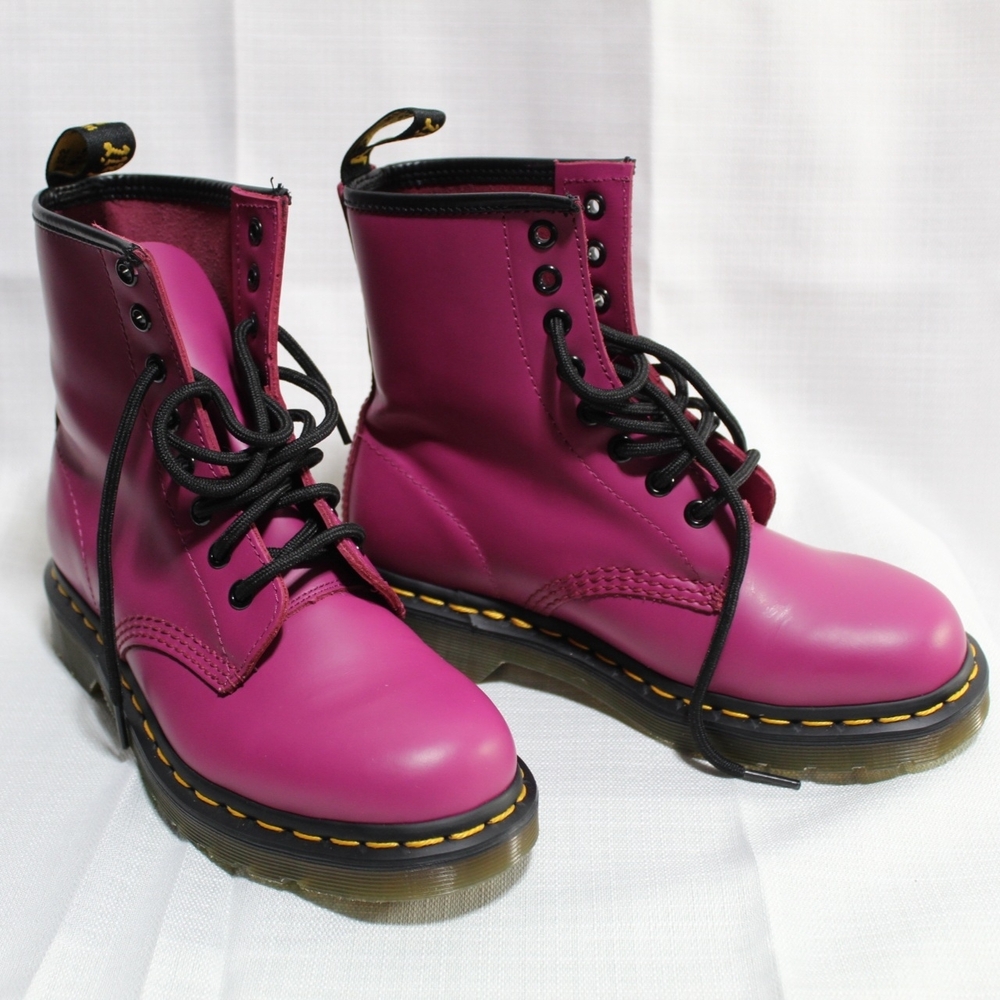 Dr. Martens Pink Lace Up Boots - Picture 10 of 10
